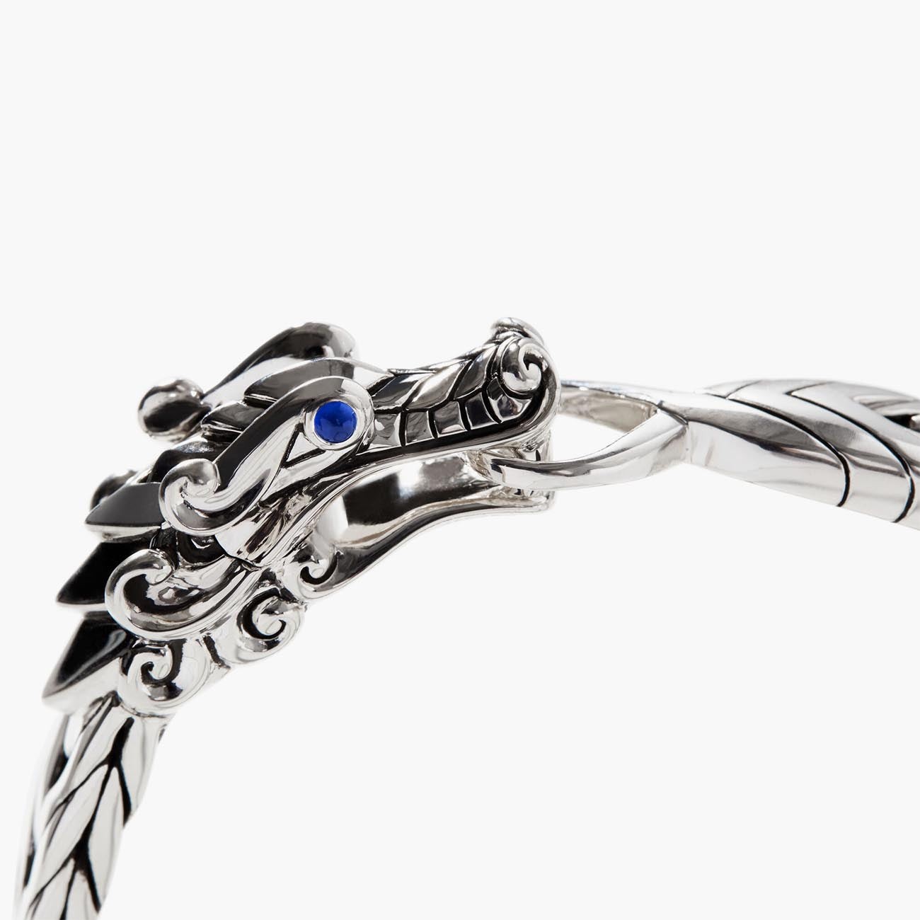 John Hardy Legends Naga Silver Flat Chain Bracelet