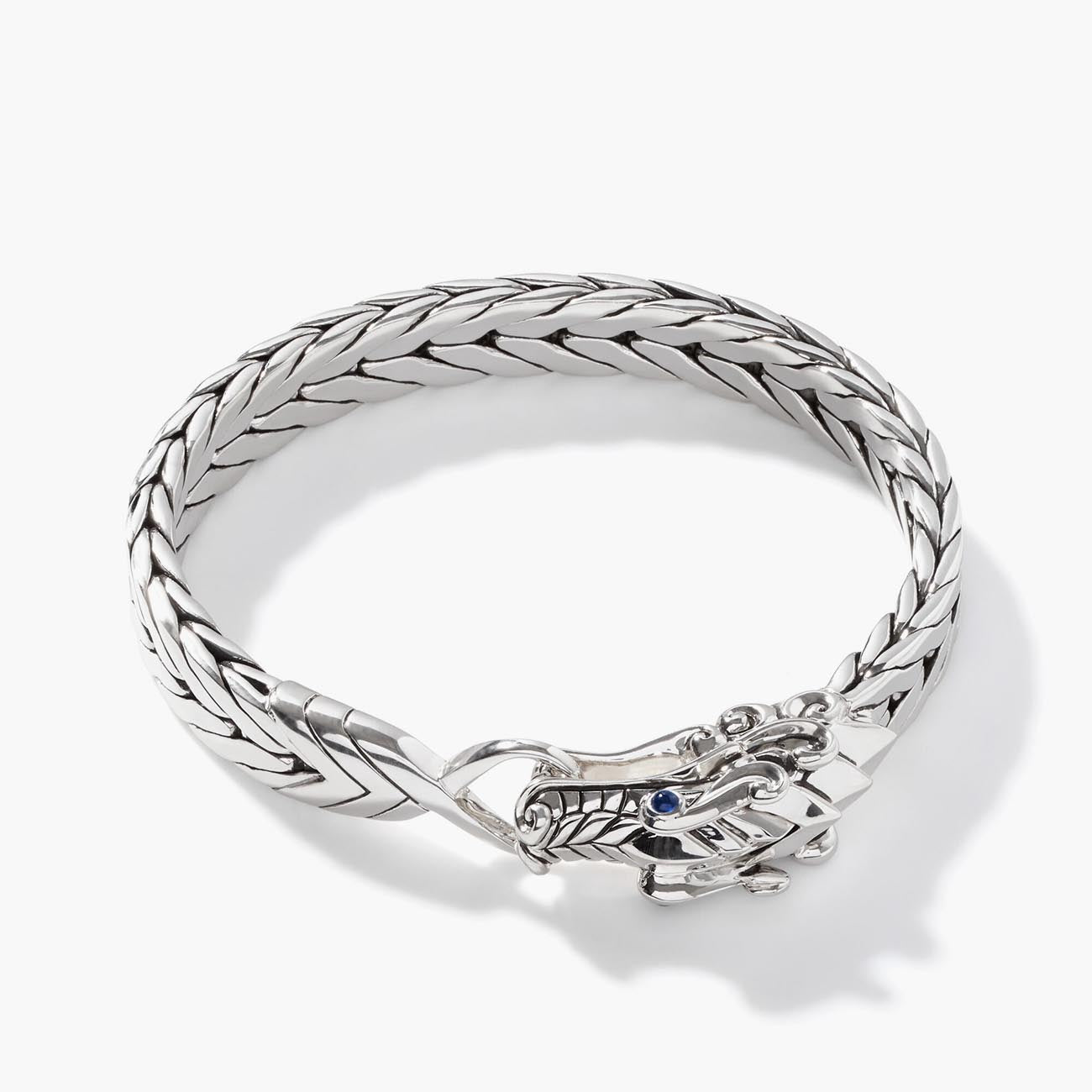 John Hardy Legends Naga Silver Flat Chain Bracelet