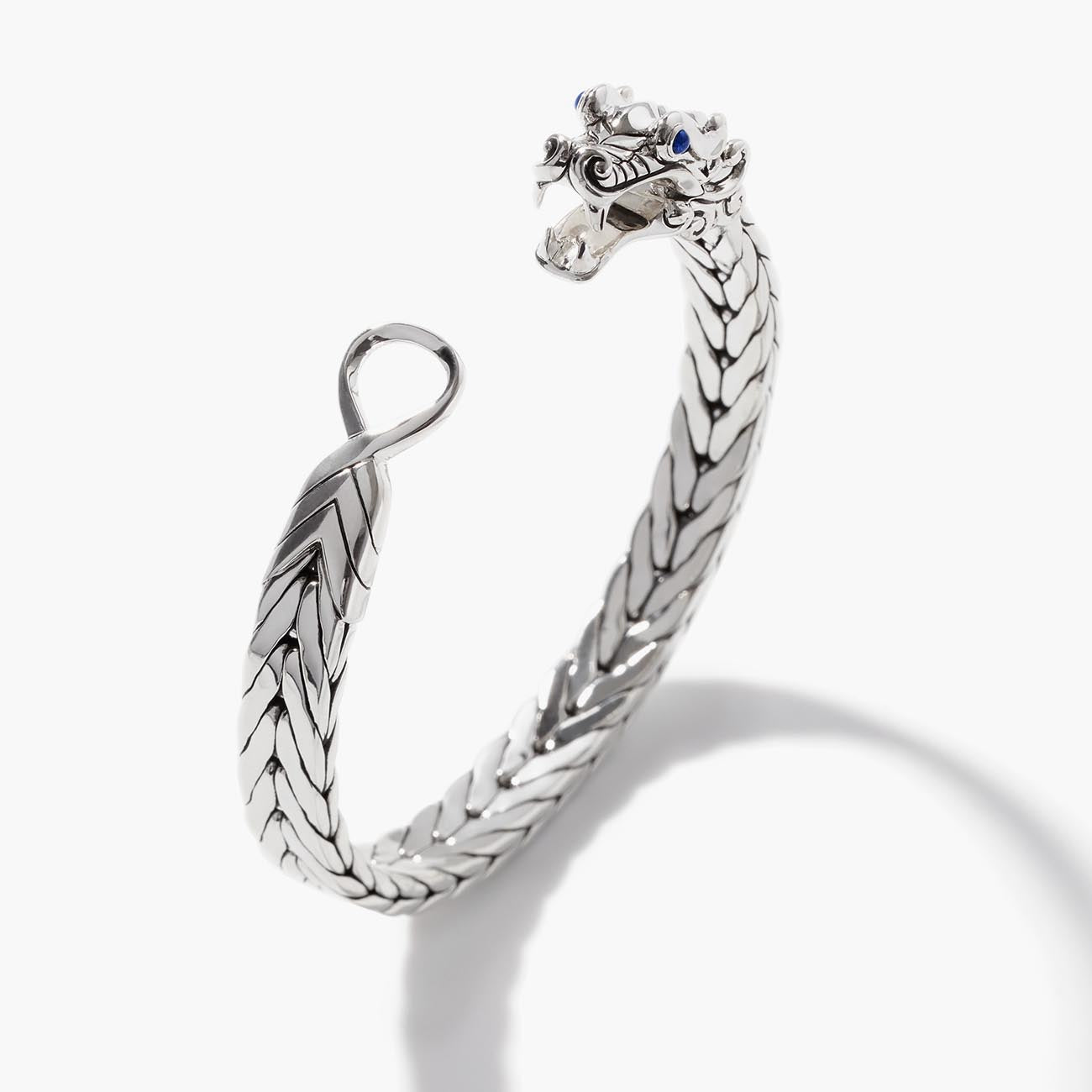 John Hardy Legends Naga Silver Flat Chain Bracelet