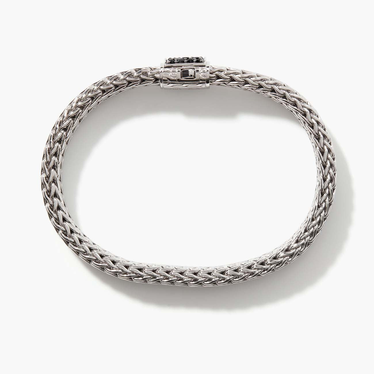 John Hardy Classic Chain 7.5mm Black Sapphire Icon Bracelet