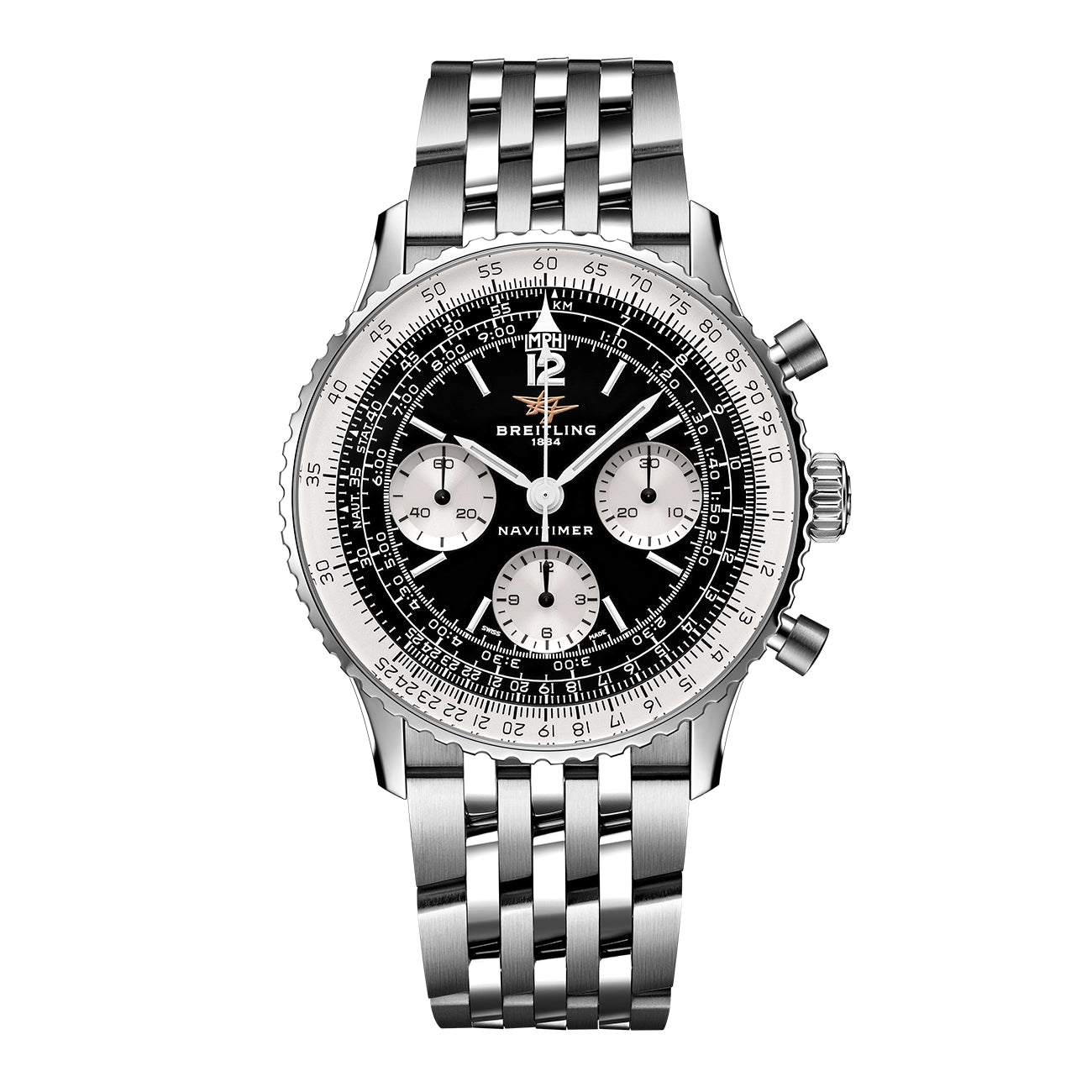 Breitling Navitimer B09 Chronograph 41 in Black on Bracelet