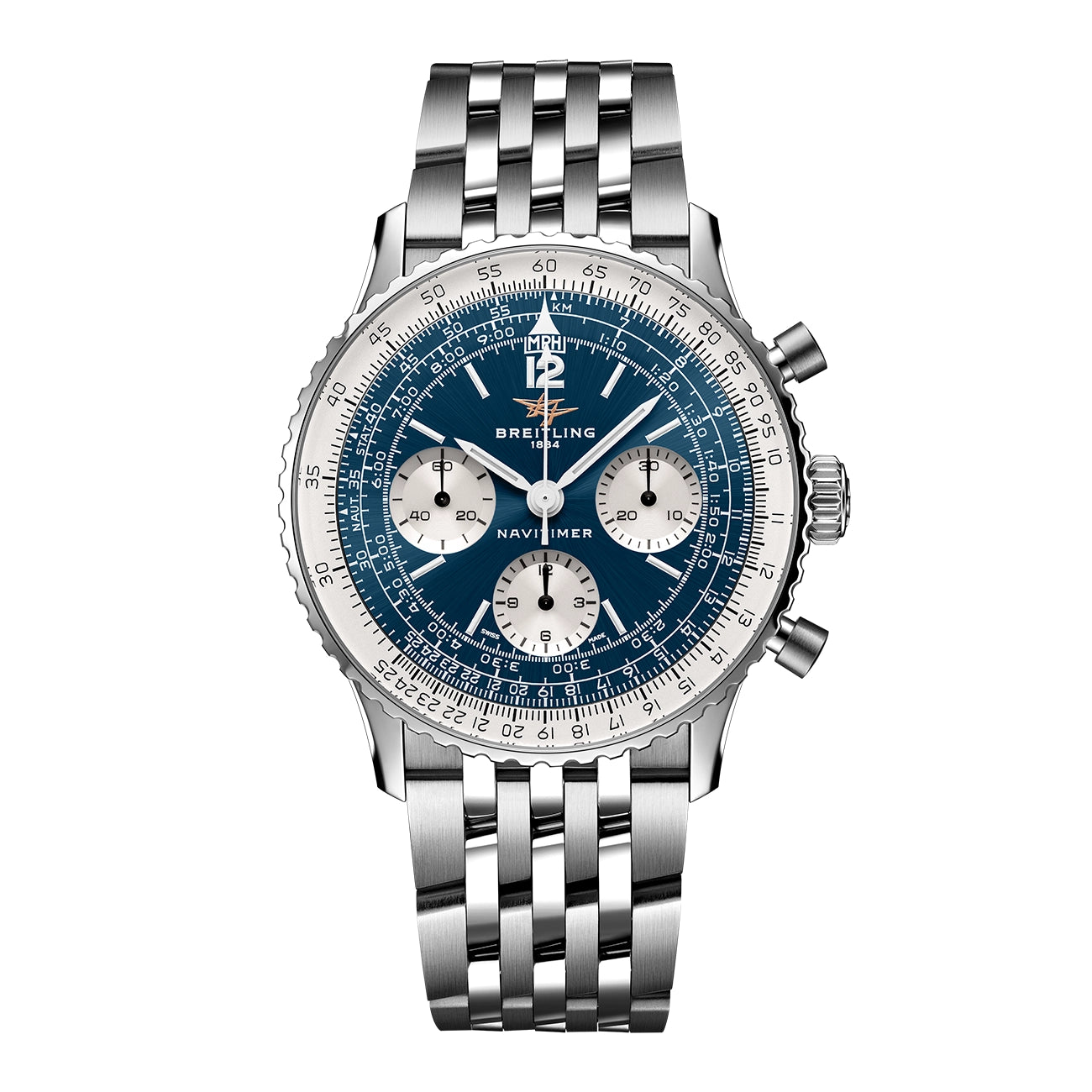 Breitling Navitimer B09 Chronograph 41 in Blue on Bracelet