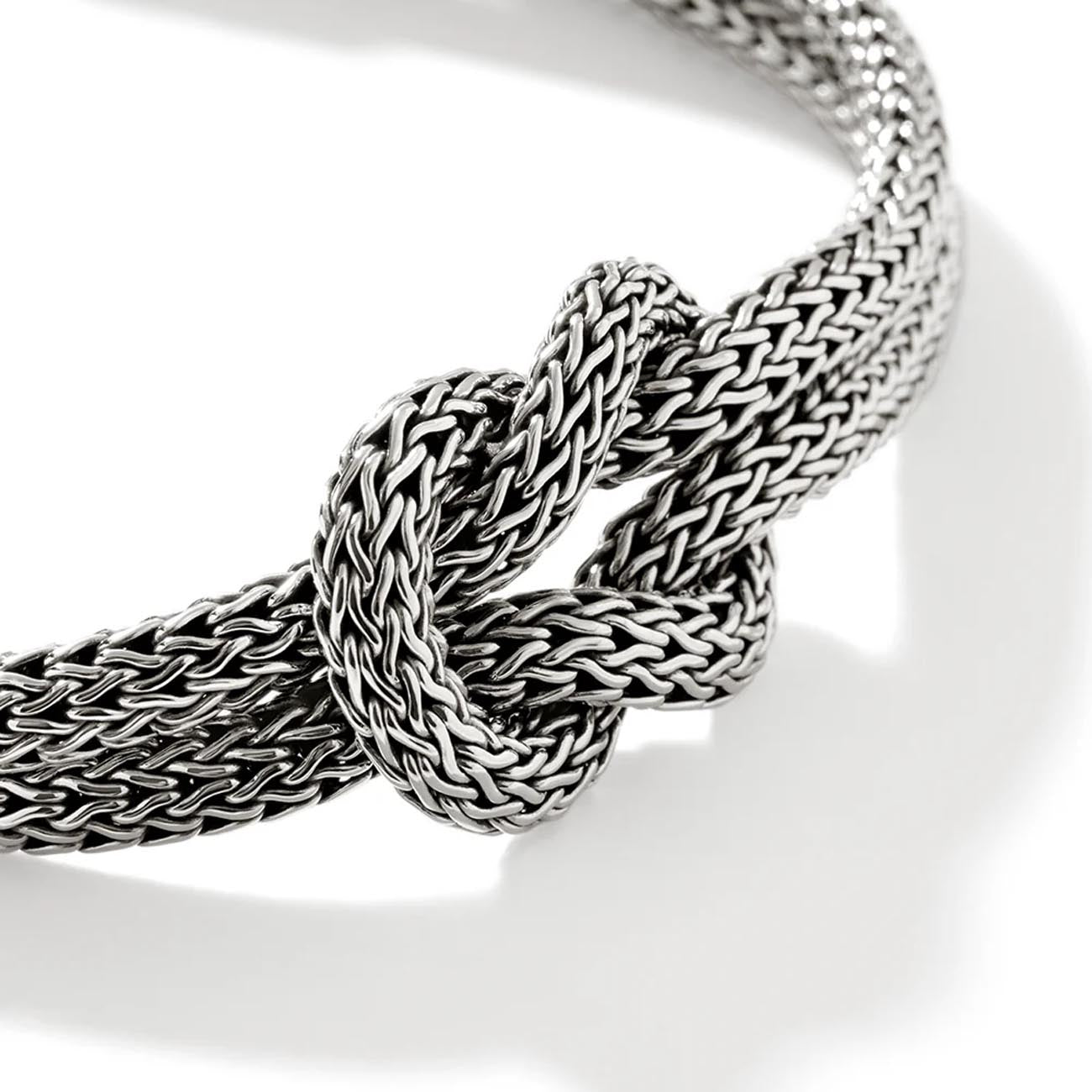 John Hardy Love Knot Silver 10mm Chain Bracelet