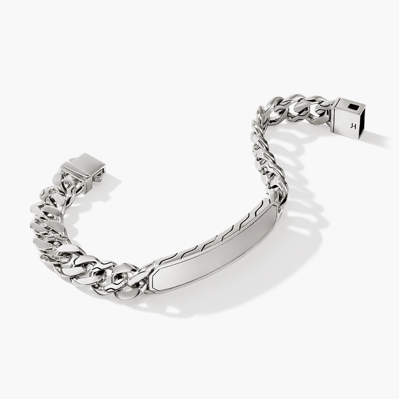 John Hardy 11mm Silver Curb Link Station Bracelet