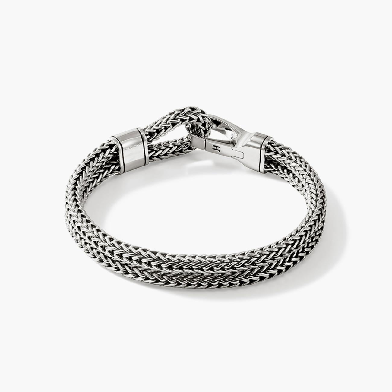 John Hardy Classic Chain Double Silver Hook Bracelet