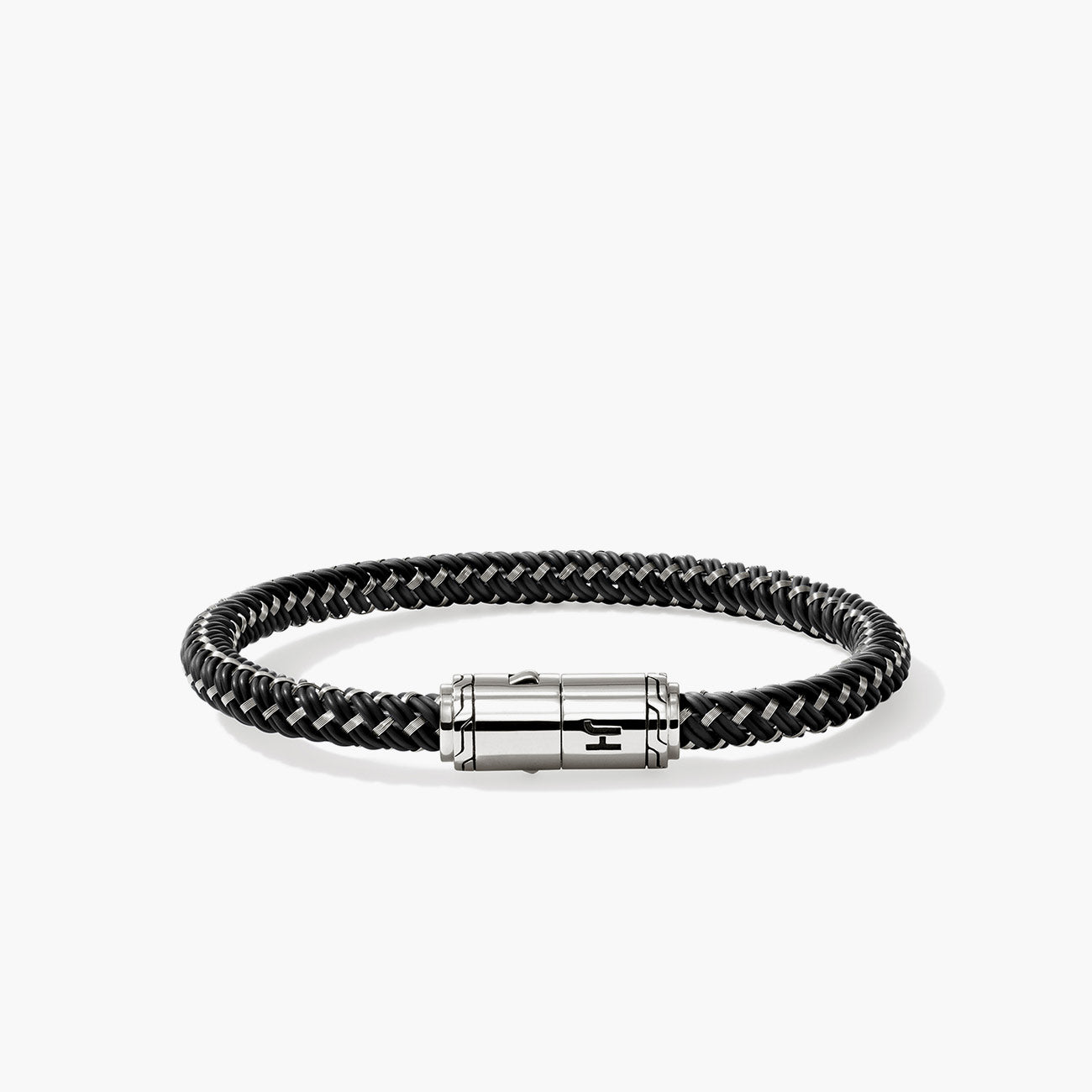 John Hardy Men's 6mm Black Rubber Cord Bracelet