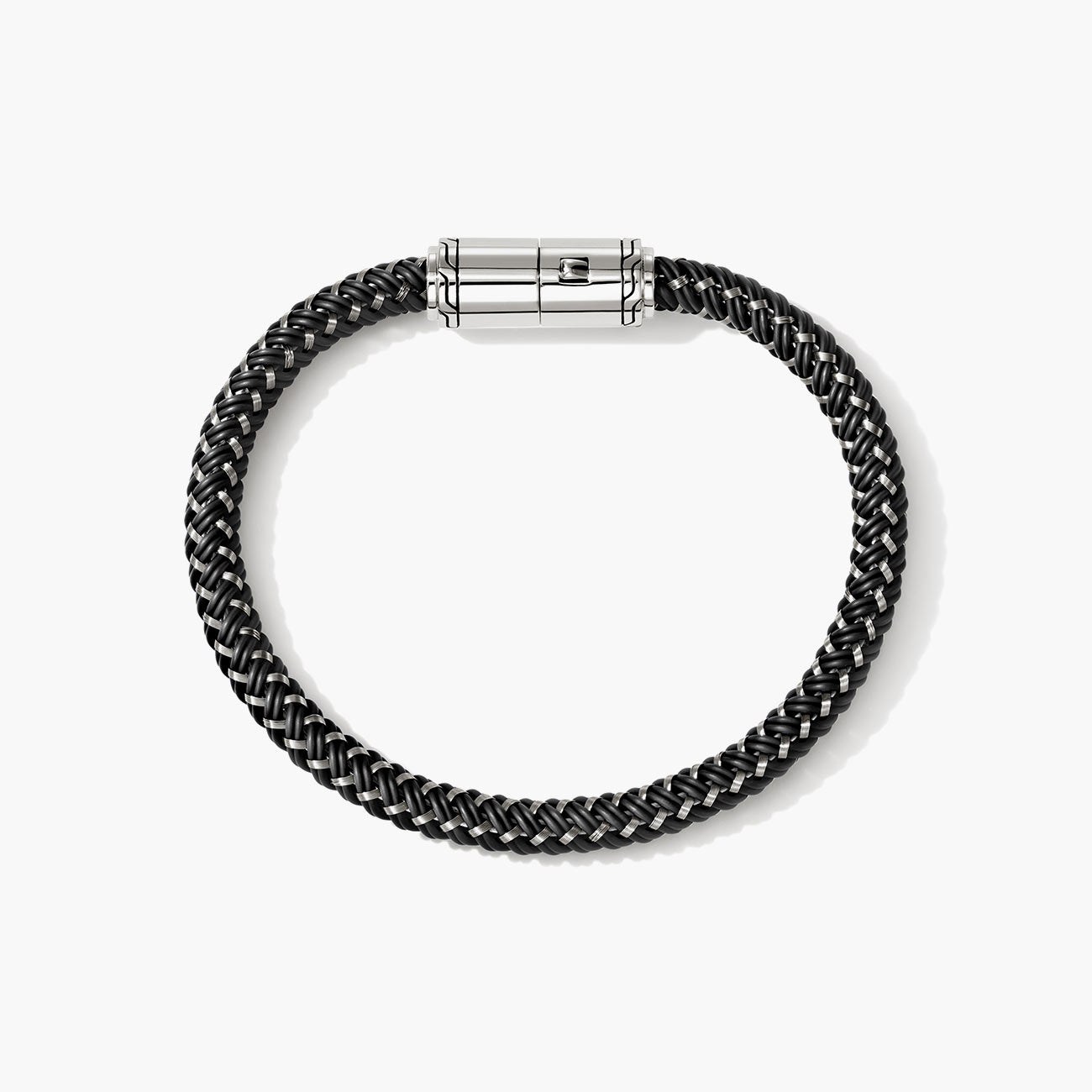 John Hardy Men's 6mm Black Rubber Cord Bracelet