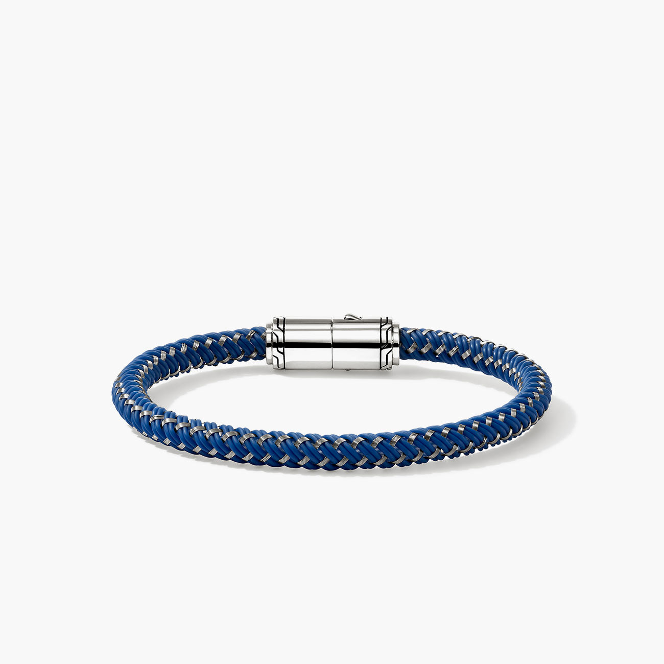John Hardy Men's 6mm Blue Rubber Cord Bracelet