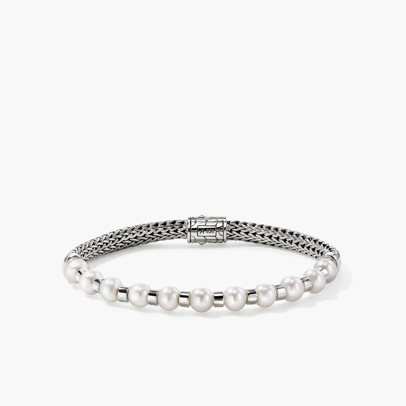 John Hardy Essentials 5mm Pearl Bracelet in Silver