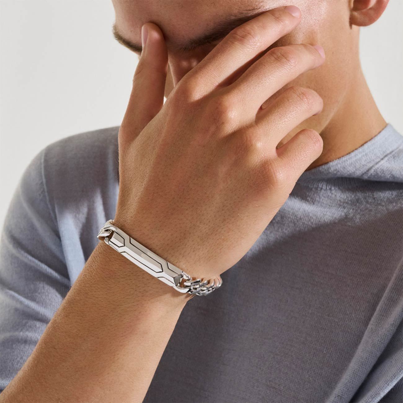 John Hardy Icon 50 Curb Chain Bracelet in Sterling Silver