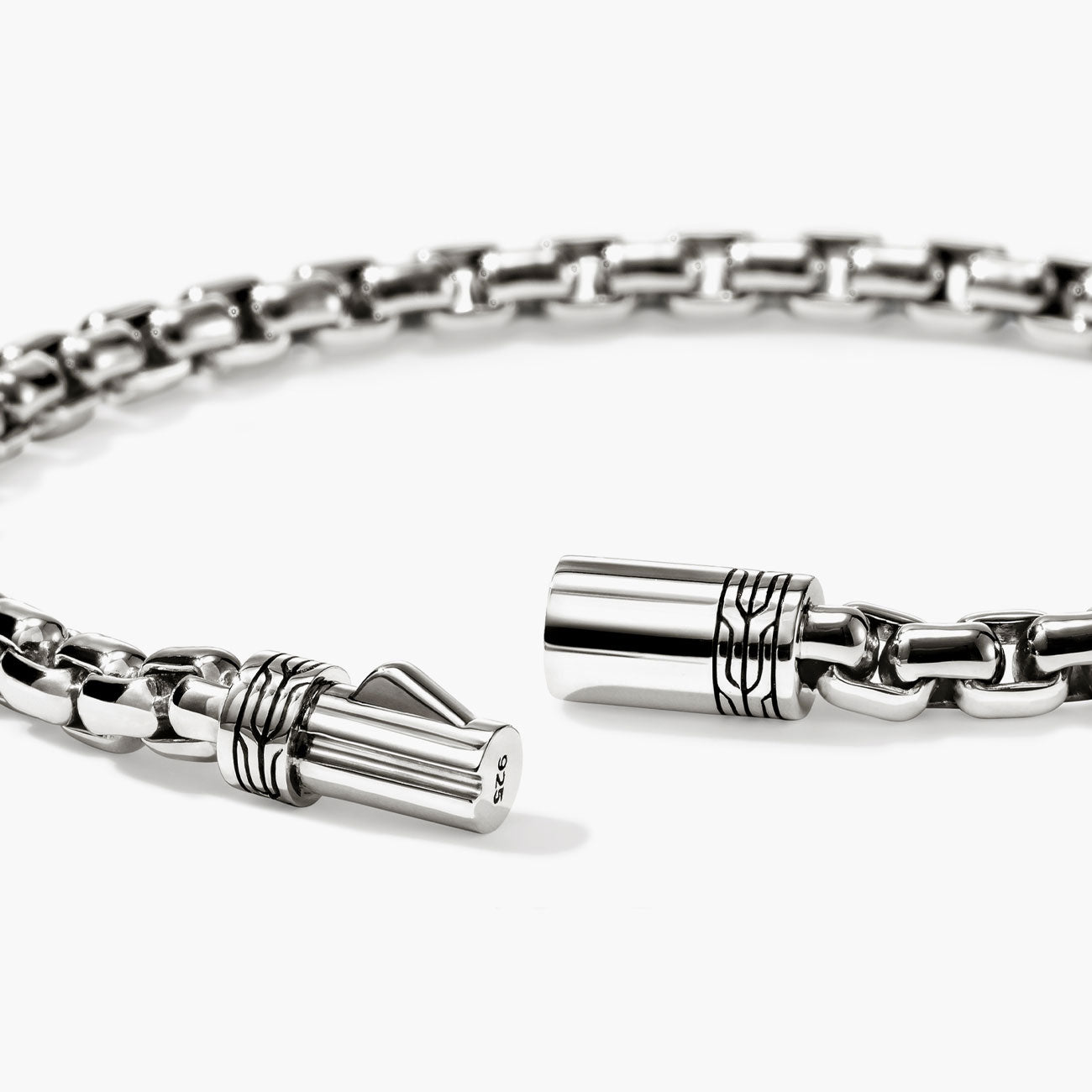 John Hardy Silver Box Chain Bracelet - 4.8mm