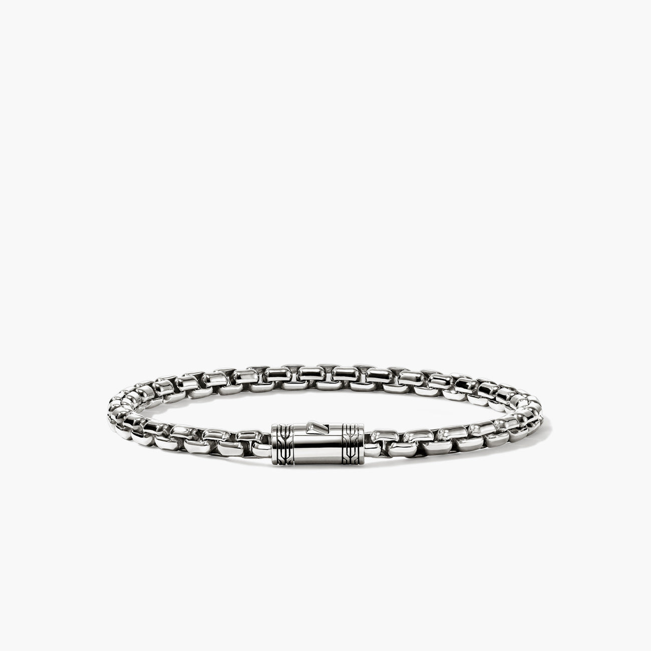 John Hardy Silver Box Chain Bracelet - 4.8mm