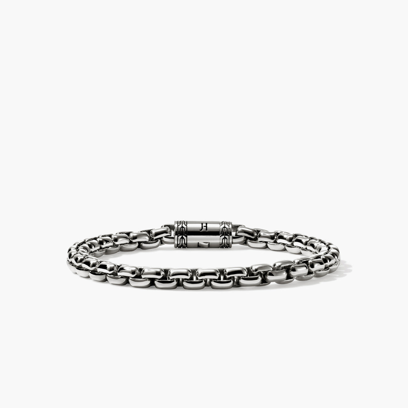 John Hardy Silver Large Box Chain Bracelet - 6mm