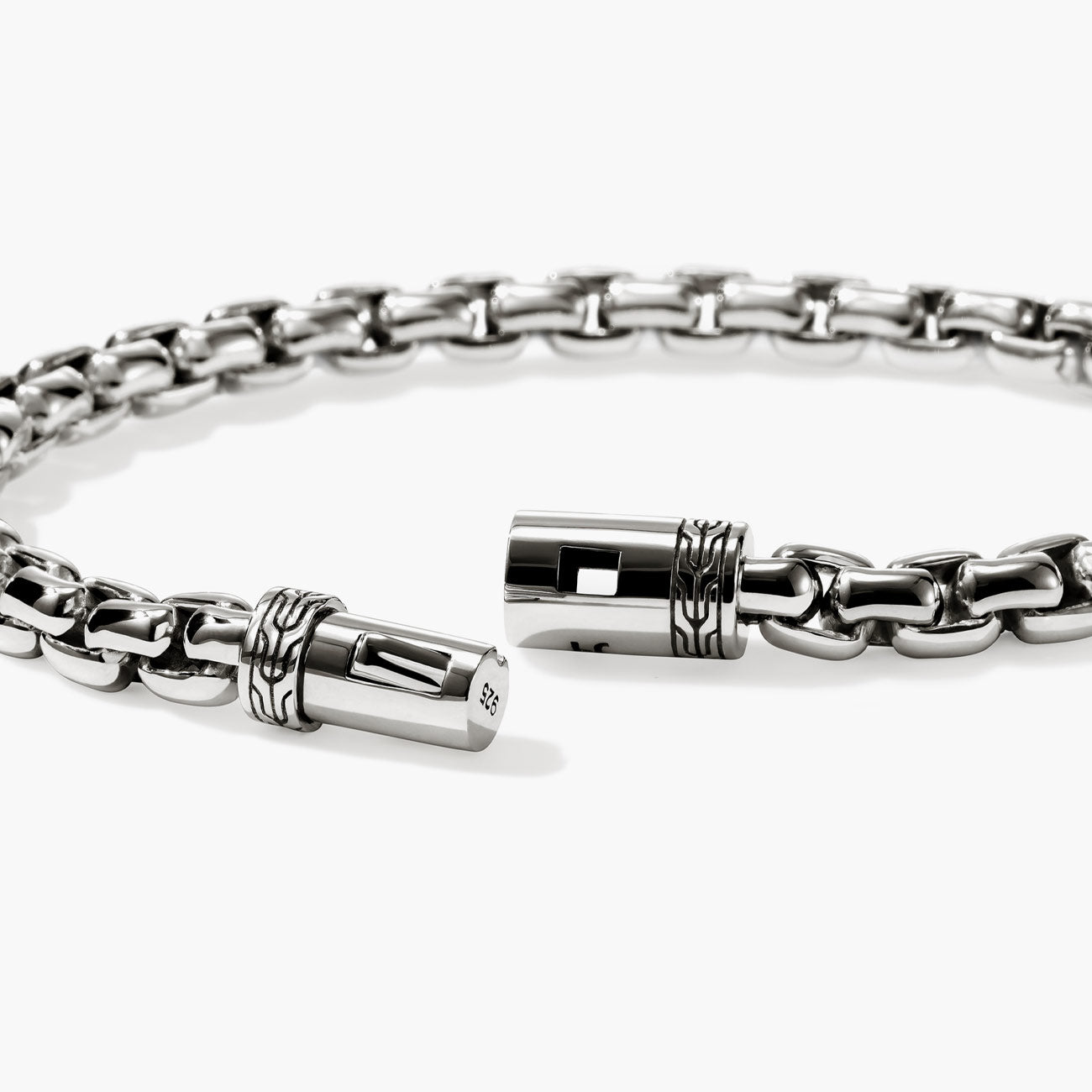 John Hardy Silver Large Box Chain Bracelet - 6mm