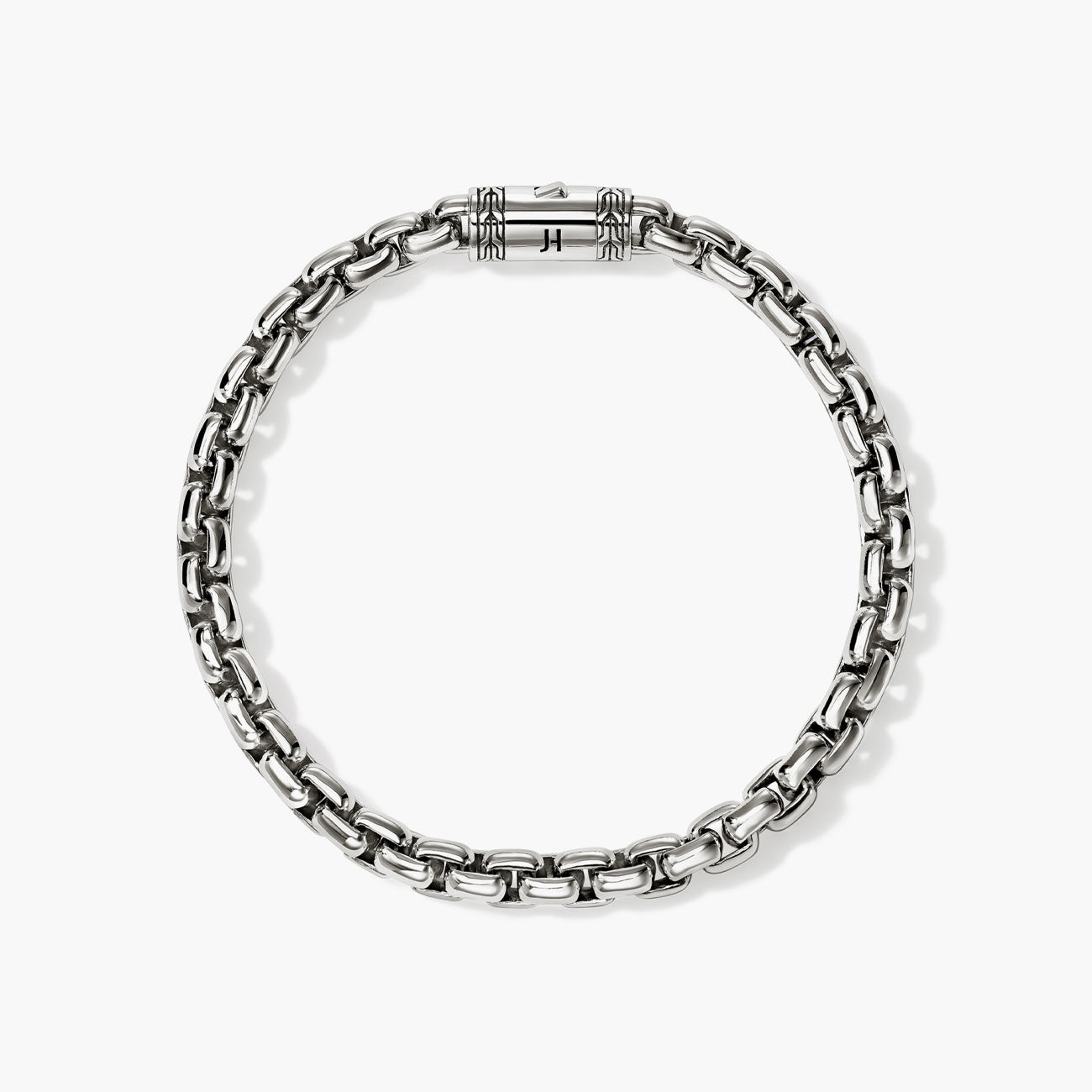 John Hardy Silver Large Box Chain Bracelet - 6mm