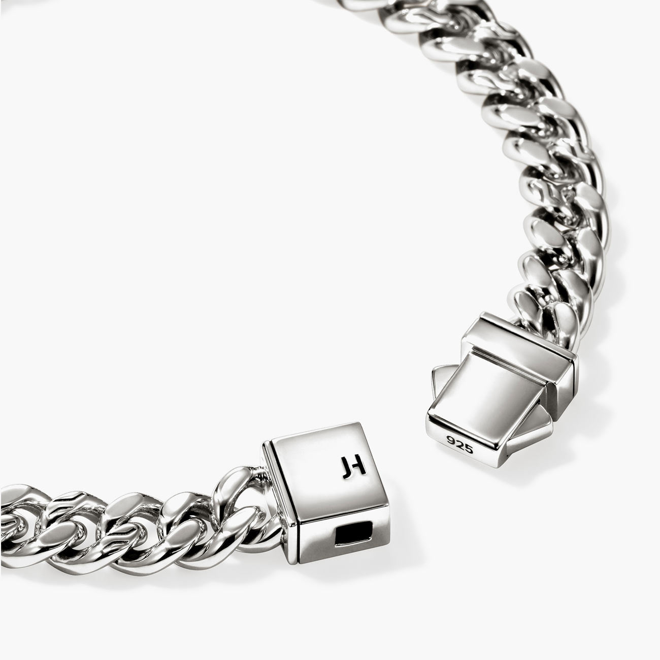 John Hardy Silver Curb Chain Bracelet - 7mm
