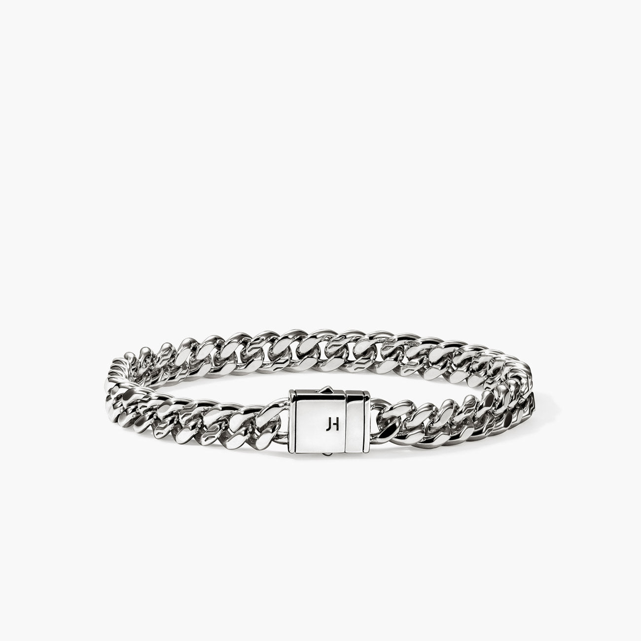 John Hardy Silver Curb Chain Bracelet - 7mm