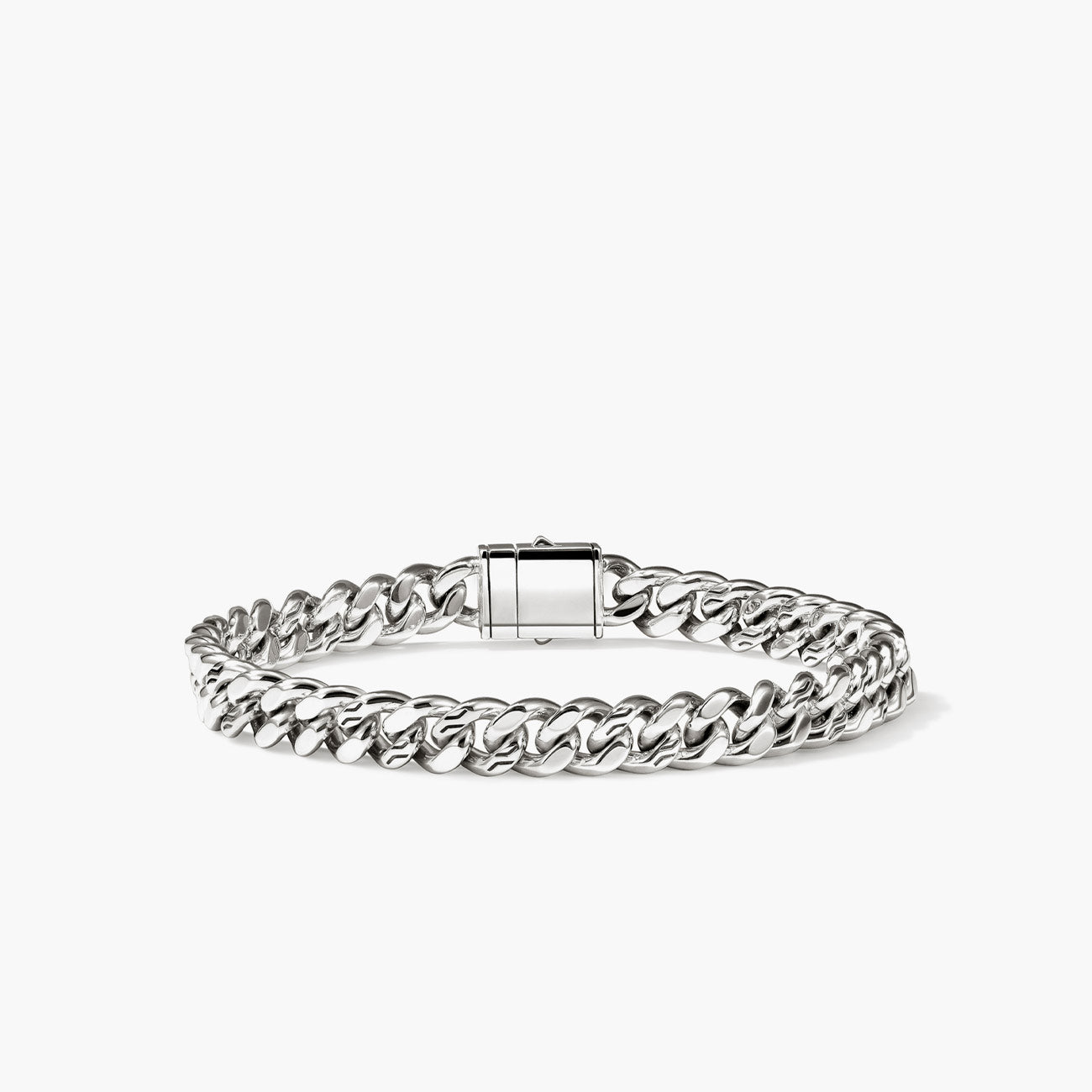 John Hardy Silver Curb Chain Bracelet - 7mm