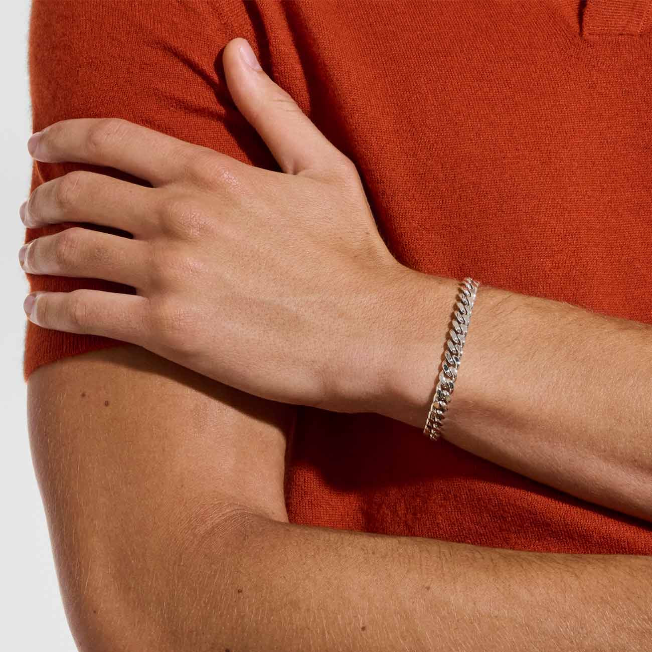 John Hardy Large Silver Curb Chain Bracelet - 11mm