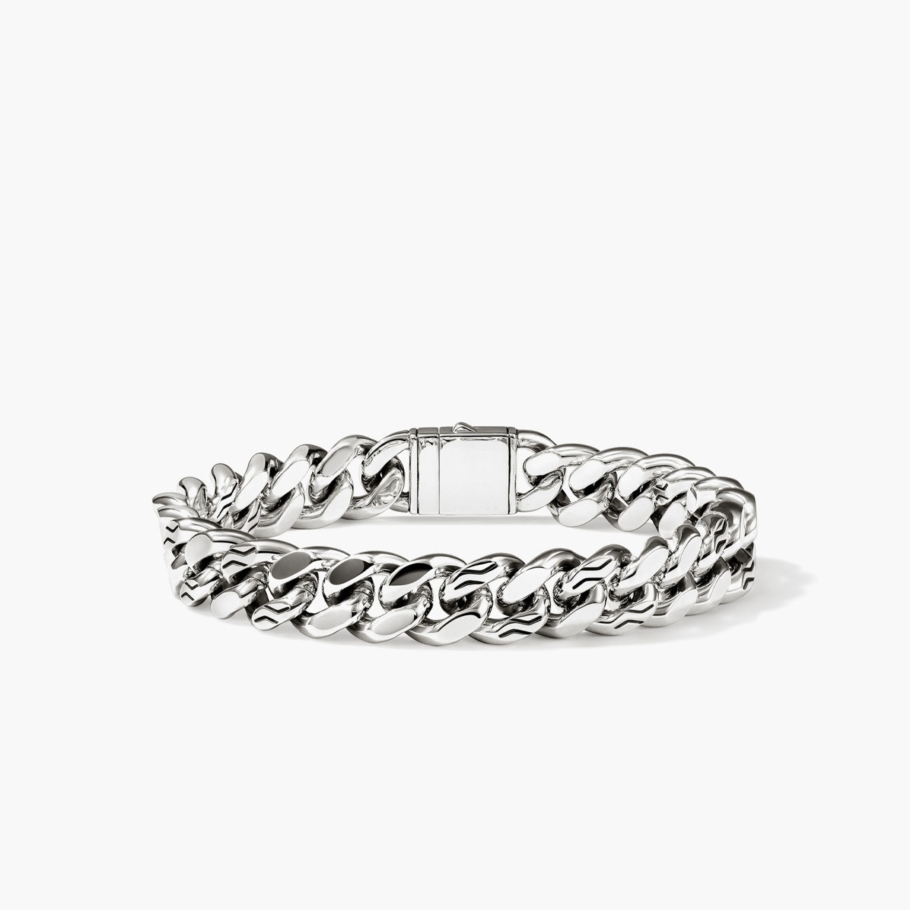 John Hardy Large Silver Curb Chain Bracelet - 11mm