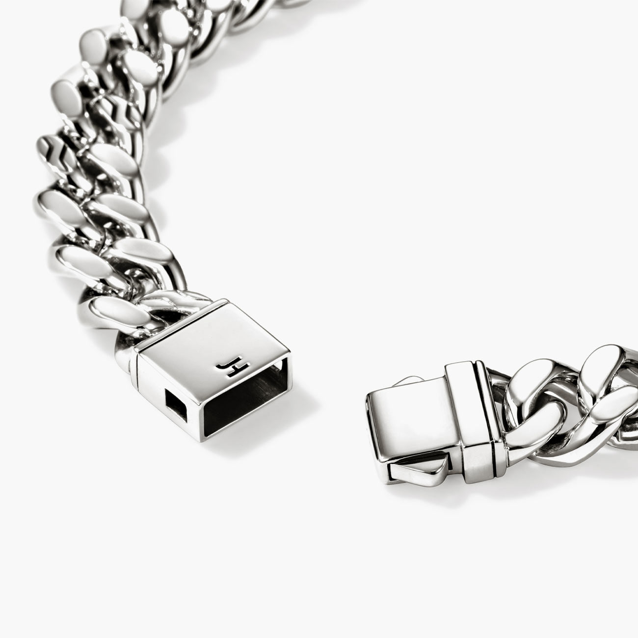 John Hardy Large Silver Curb Chain Bracelet - 11mm