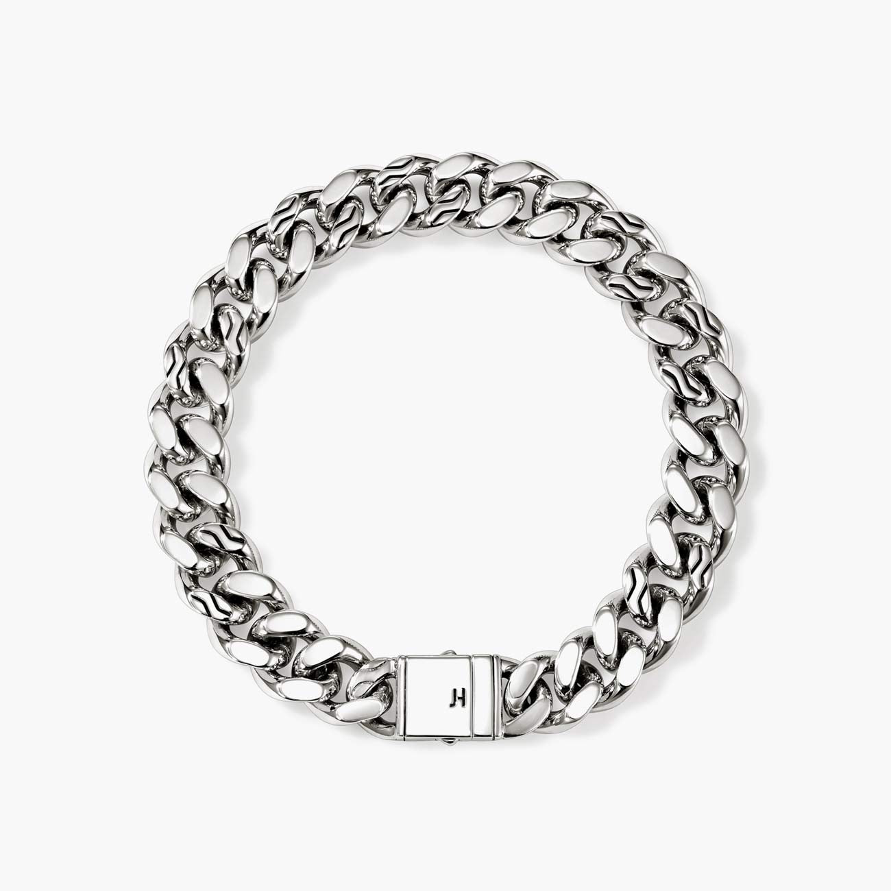 John Hardy Large Silver Curb Chain Bracelet - 11mm