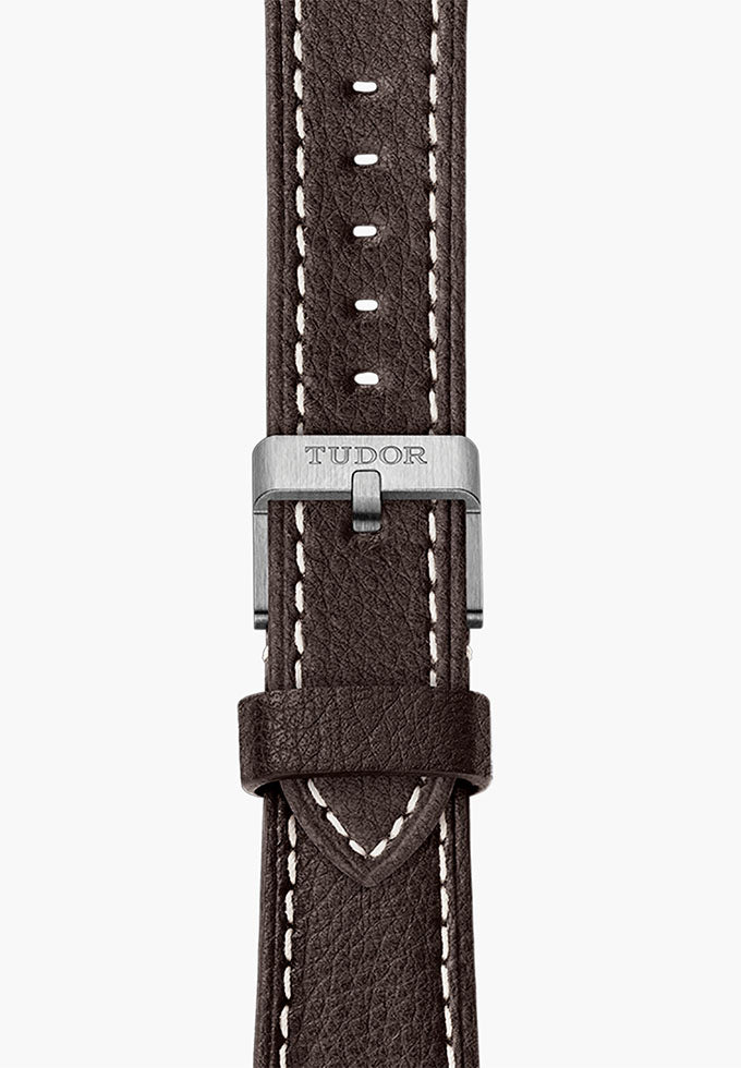TUDOR Black Bay 58 925 with 39mm Silver Case and Brown Leather Bracelet