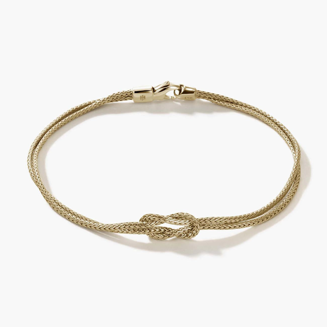 John Hardy Gold Love Knot Double Row Bracelet