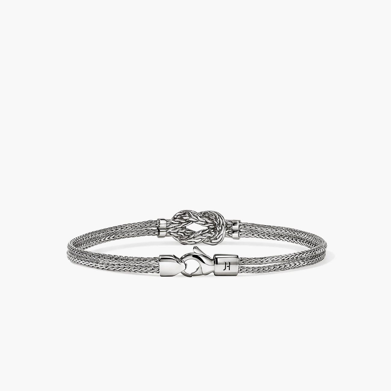 John Hardy Love Knot Pavé Diamond Bracelet in Sterling Silver