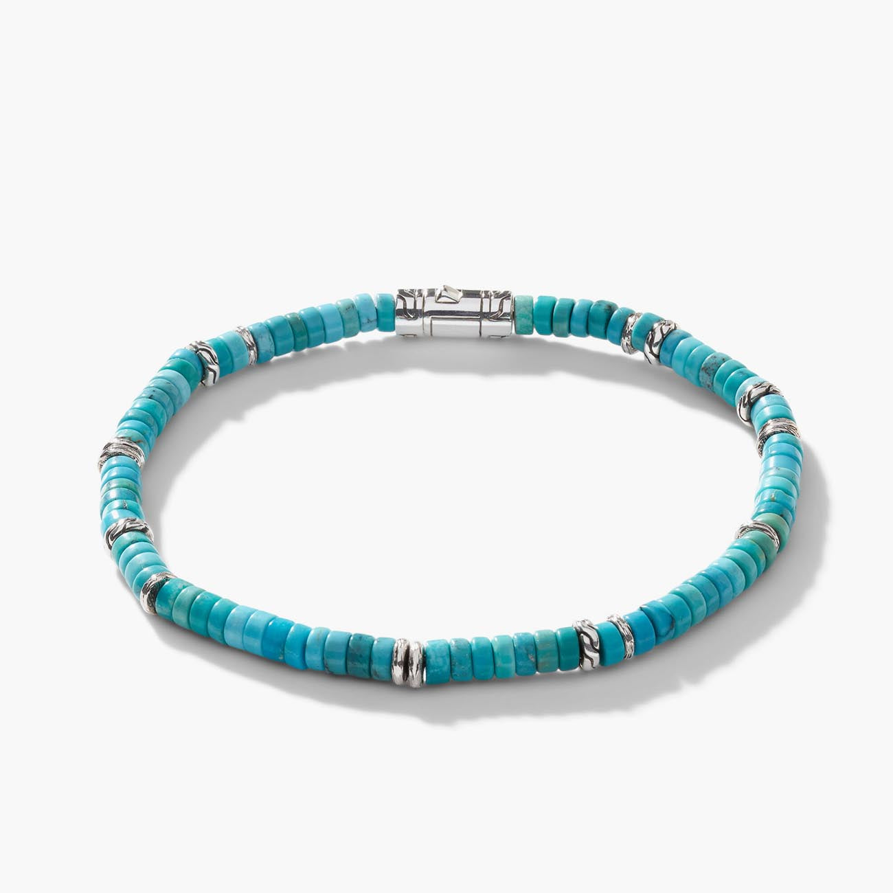 John Hardy Heishi Turquoise Classic Chain Bracelet