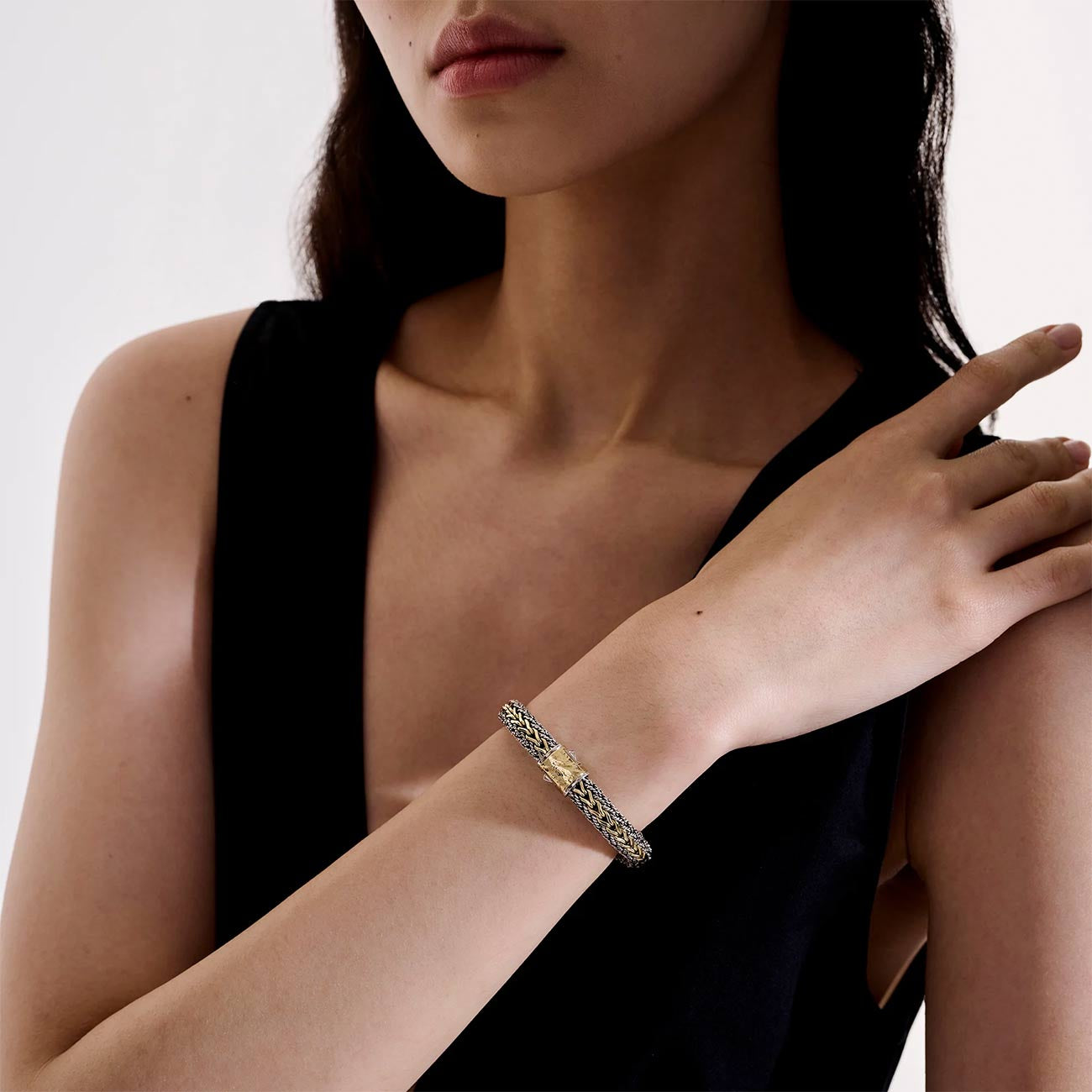 John Hardy Icon Two-Tone Reversible 8mm Bracelet