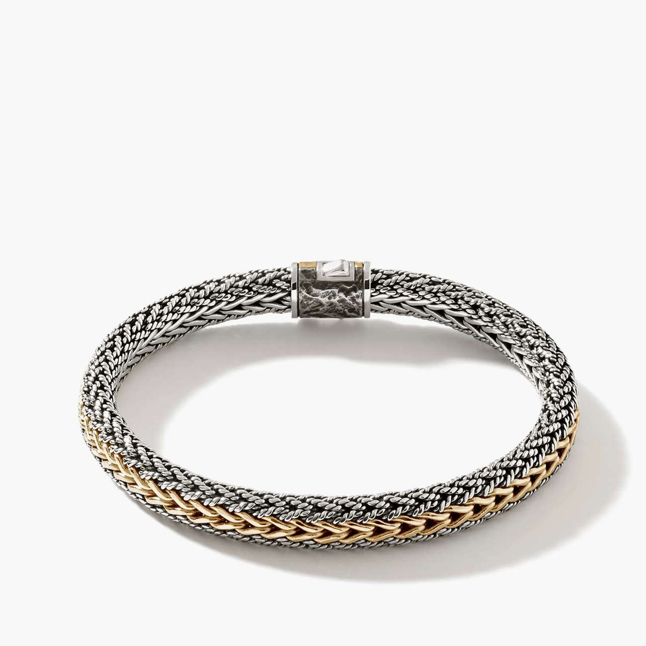 John Hardy Icon Two-Tone Reversible 8mm Bracelet