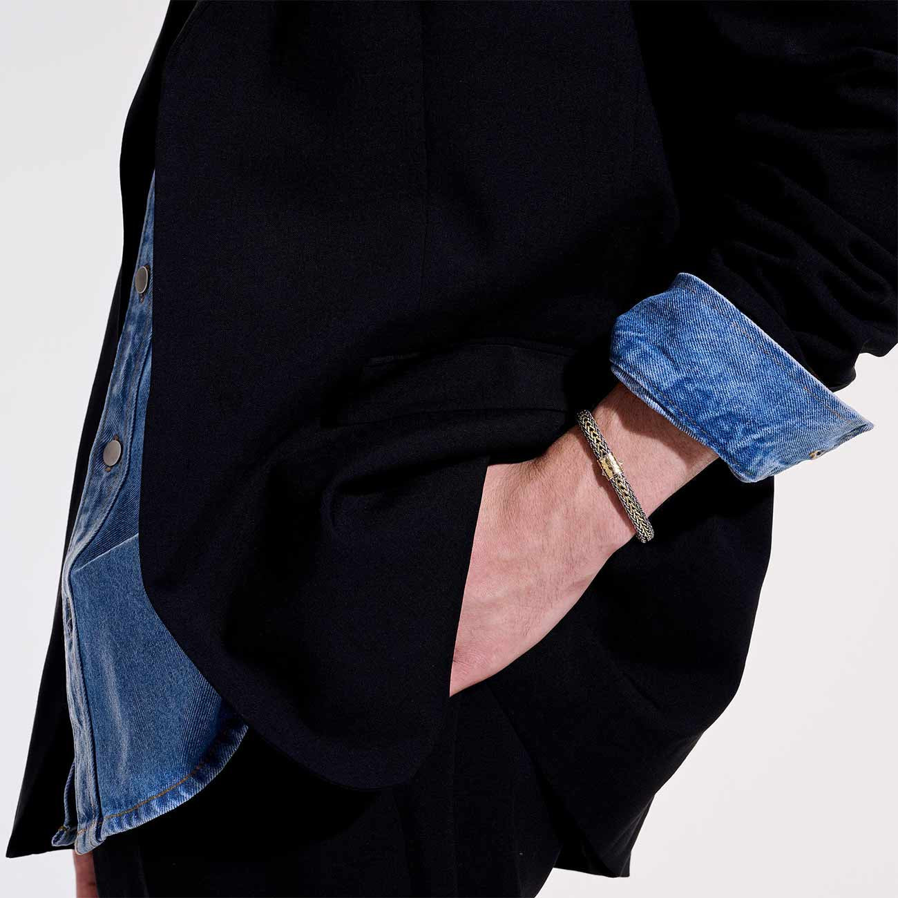 John Hardy Icon Two-Tone Reversible 8mm Bracelet