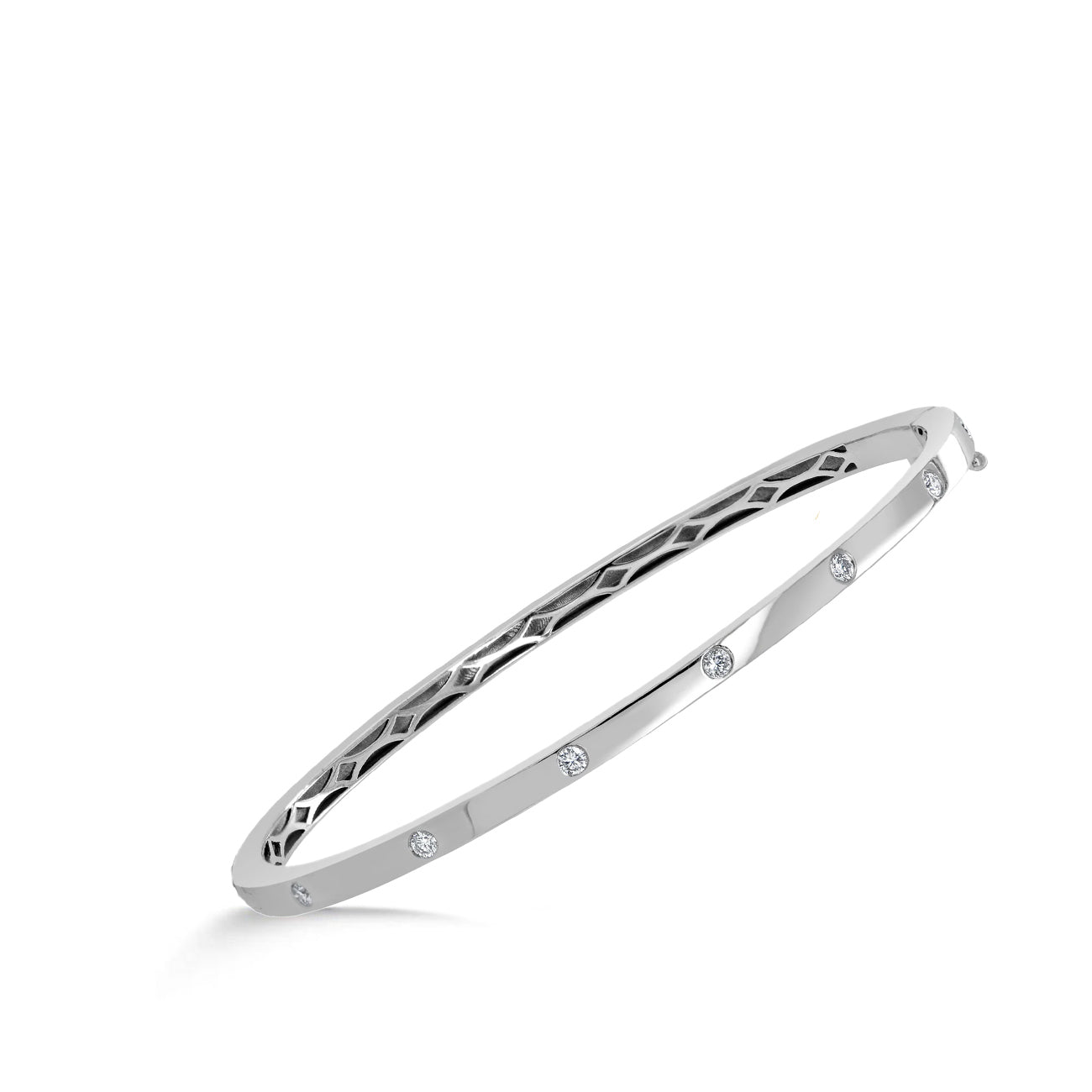 7-Stone Diamond Bangle Bracelet
