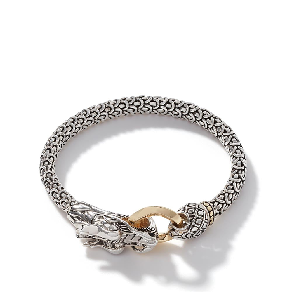 John Hardy Naga Dragon Gold & Silver Bracelet