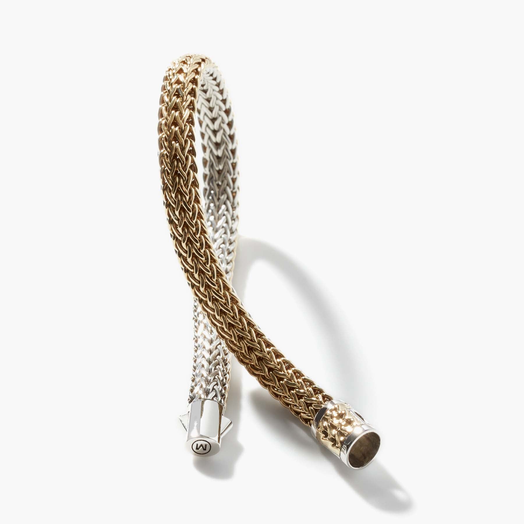 John Hardy Classic Chain Gold & Silver 6.5mm Reversible Icon Bracelet