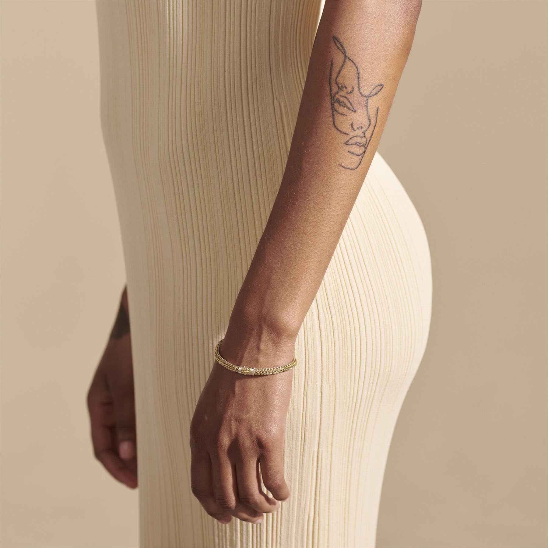 John Hardy Classic Chain Gold & Silver 5mm Reversible Bracelet