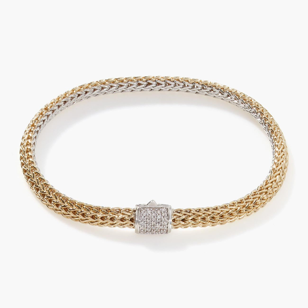 John Hardy Classic Chain Reversible Icon Diamond Bracelet