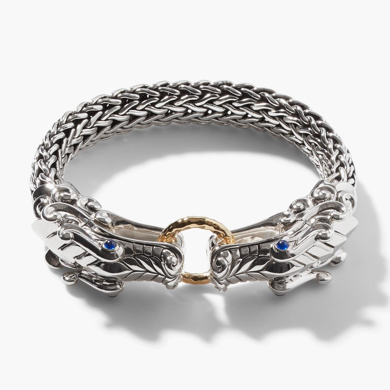 John Hardy Legends Naga Two Tone Double Dragon Bracelet