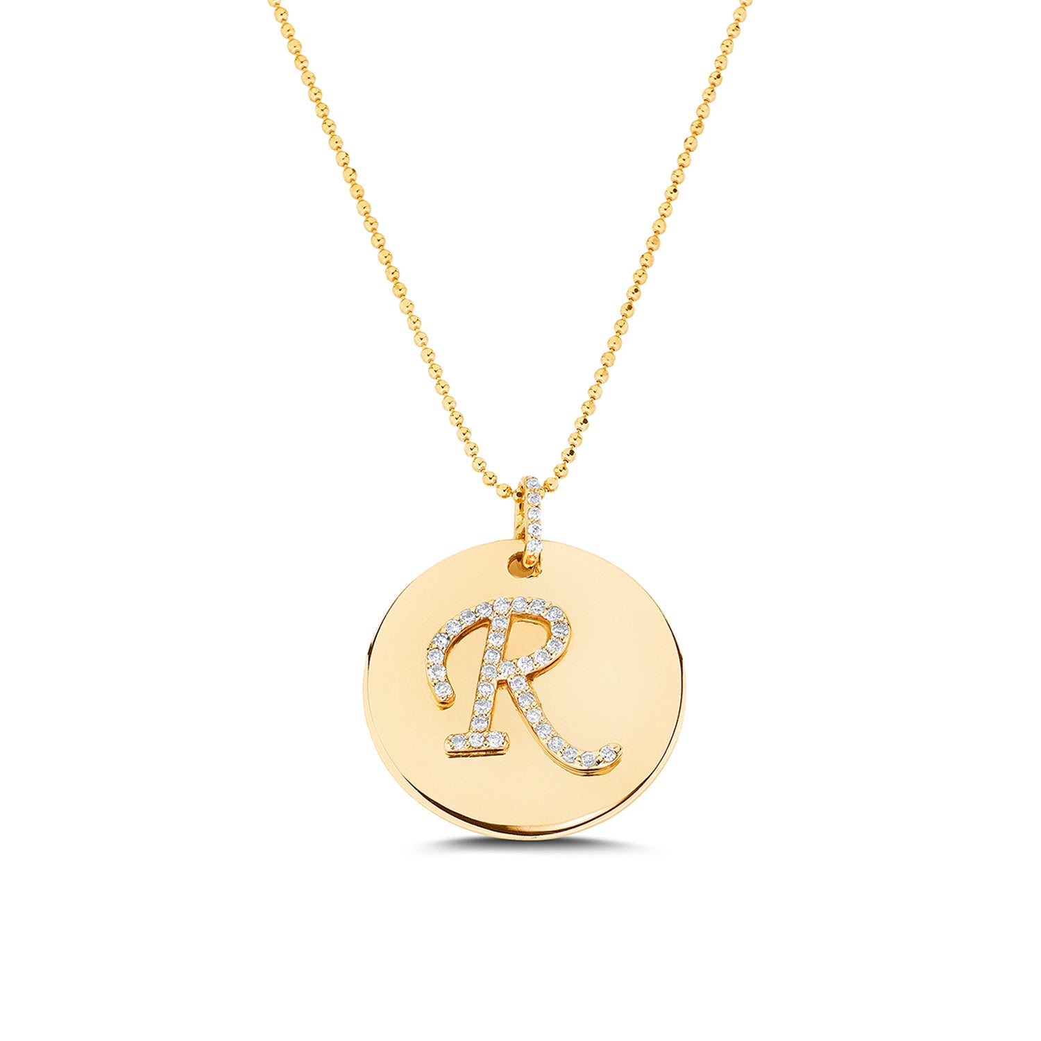 Carbon & Hyde Renata Diamond Initial Necklace