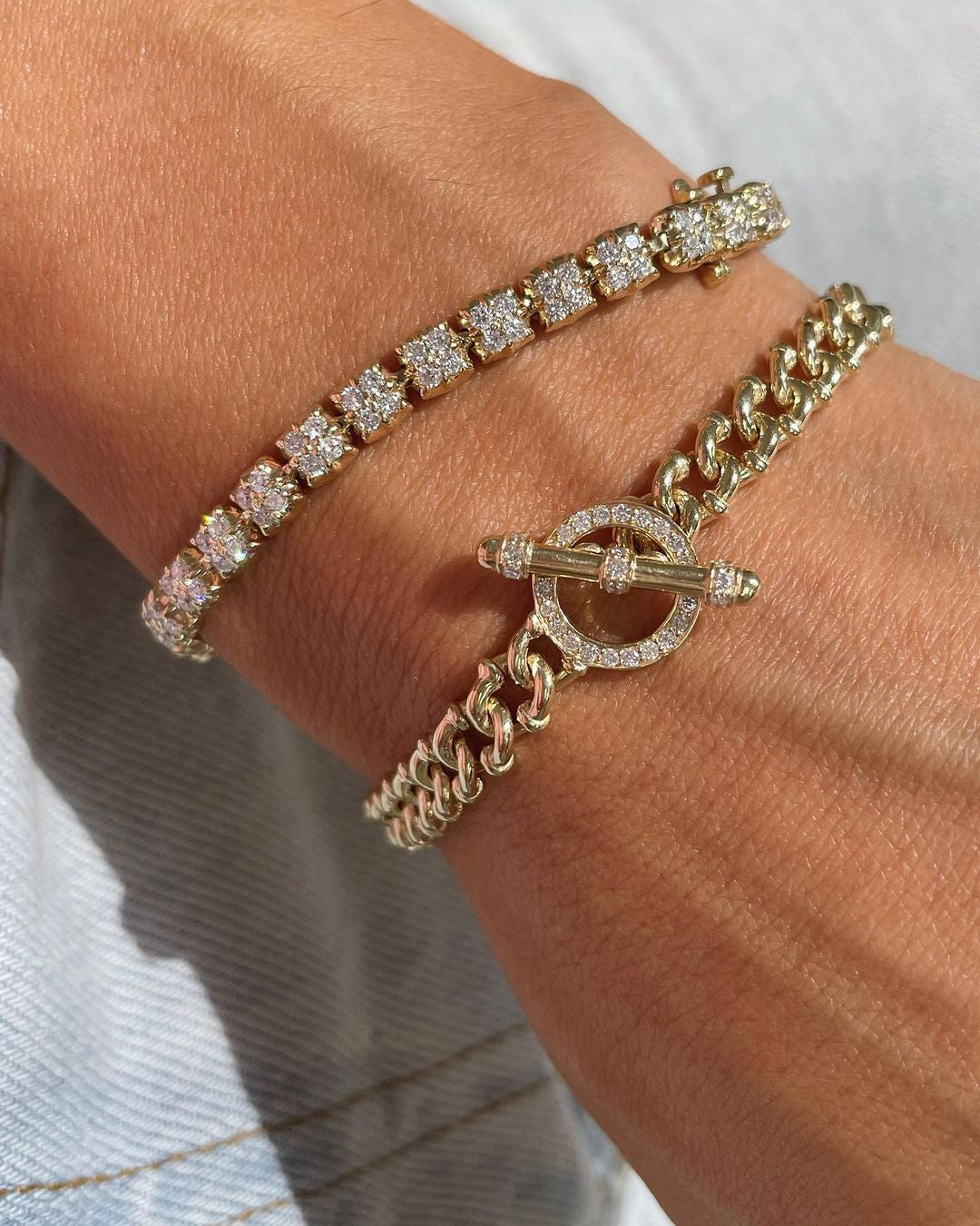 Carbon & Hyde Gold Tag Link Bracelet