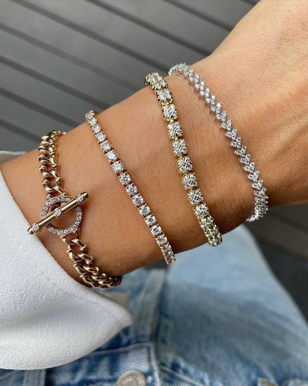 Carbon & Hyde Gold Tag Link Bracelet