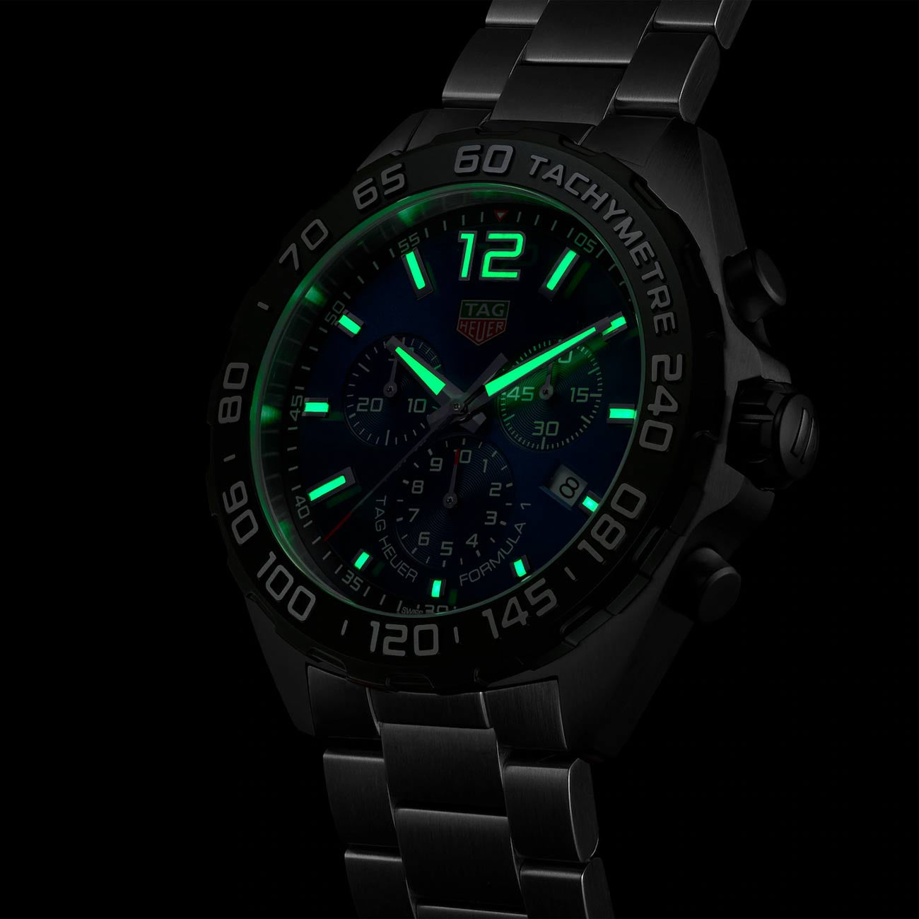 TAG Heuer Formula 1 Chronograph Quartz Blue Dial Black Bezel - 43mm