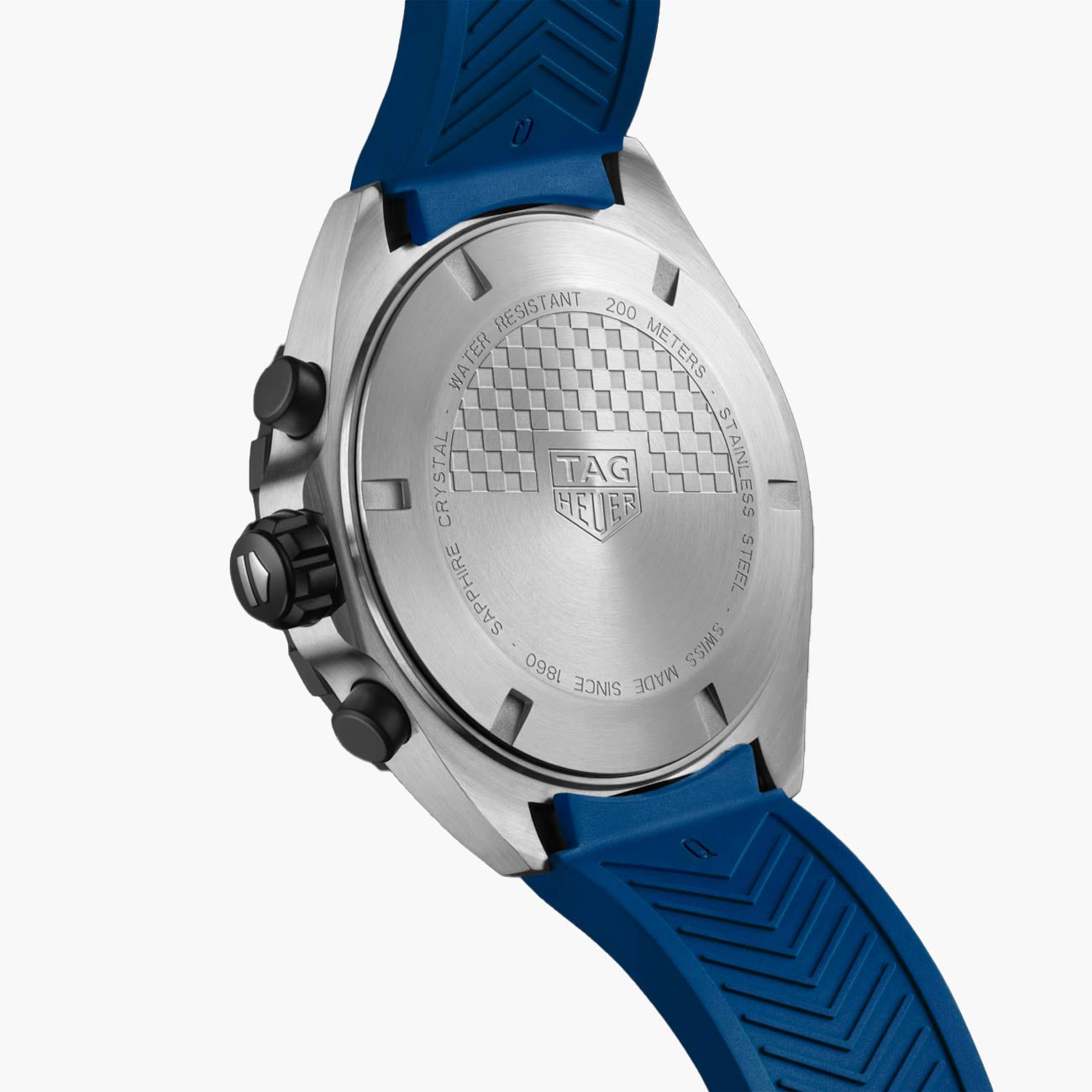 TAG Heuer Formula 1 Chronograph Quartz Blue Dial Black Bezel Rubber Strap - 43mm