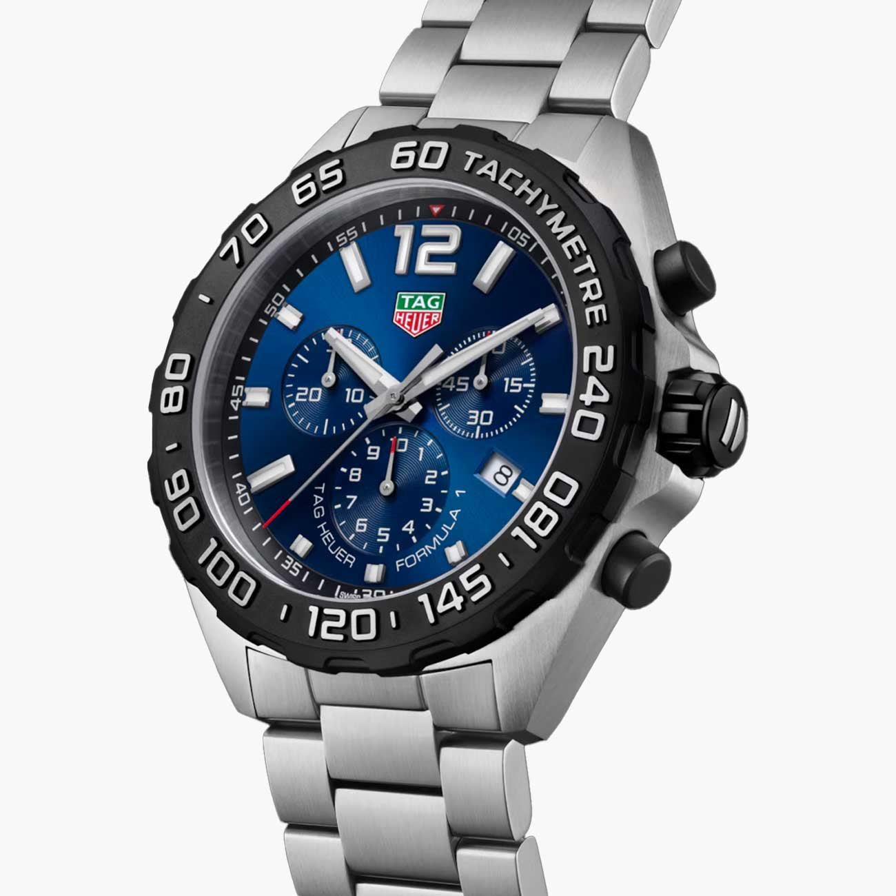 TAG Heuer Formula 1 Chronograph Quartz Blue Dial Black Bezel - 43mm