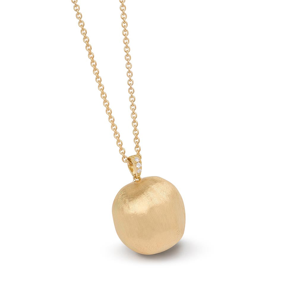 Marco Bicego Africa Yellow Gold Ball Pendant Necklace