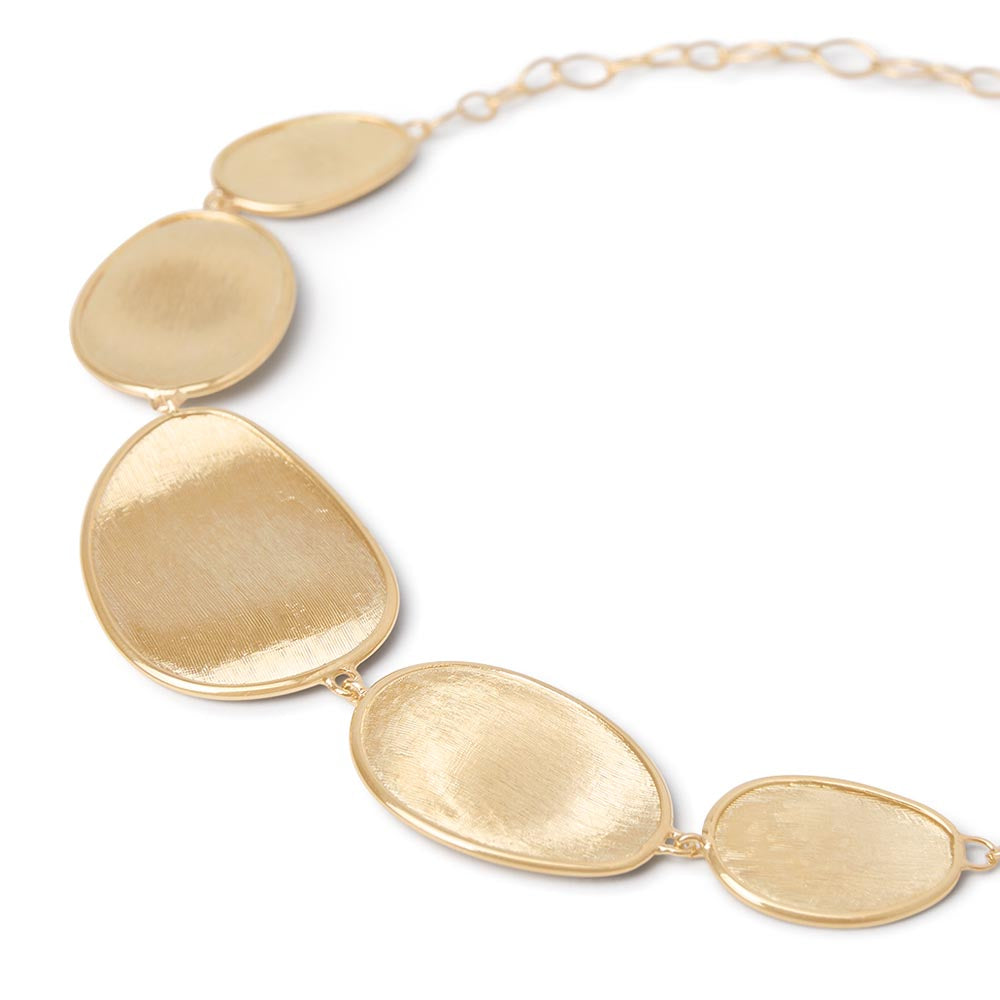 Marco Bicego Lunaria Yellow Gold 5 Leaf Necklace