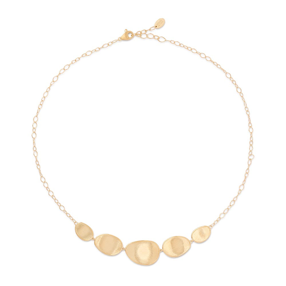 Marco Bicego Lunaria Yellow Gold 5 Leaf Necklace