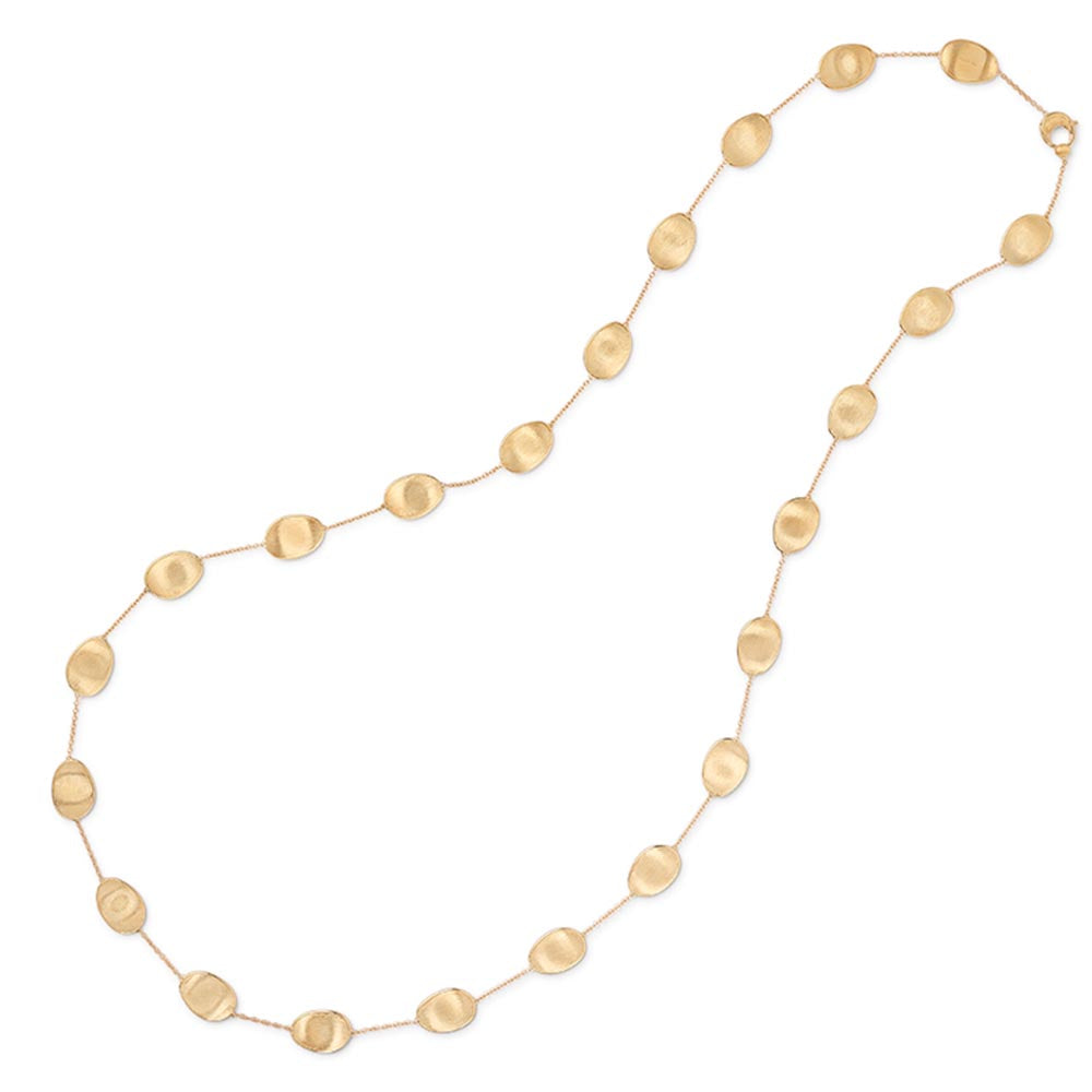 Marco Bicego Lunaria Long Yellow Gold Station Necklace