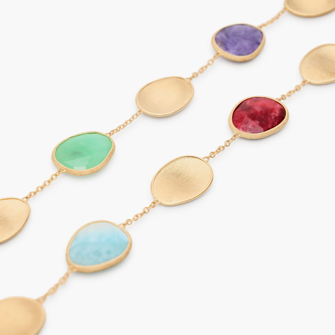 Marco Bicego Lunaria Mixed Gemstone Long Necklace
